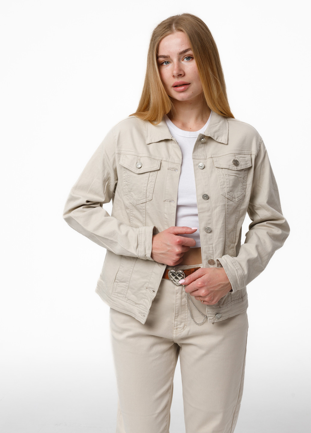 Бежева літня куртка Icon