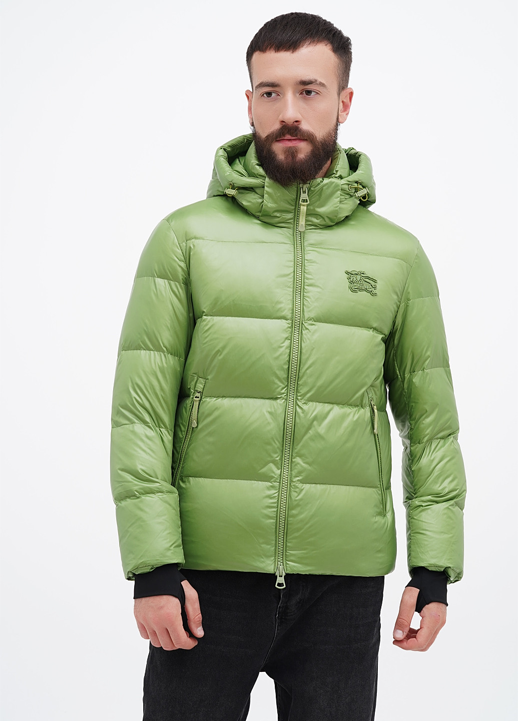 Зелений зимній Пуховик Burberry