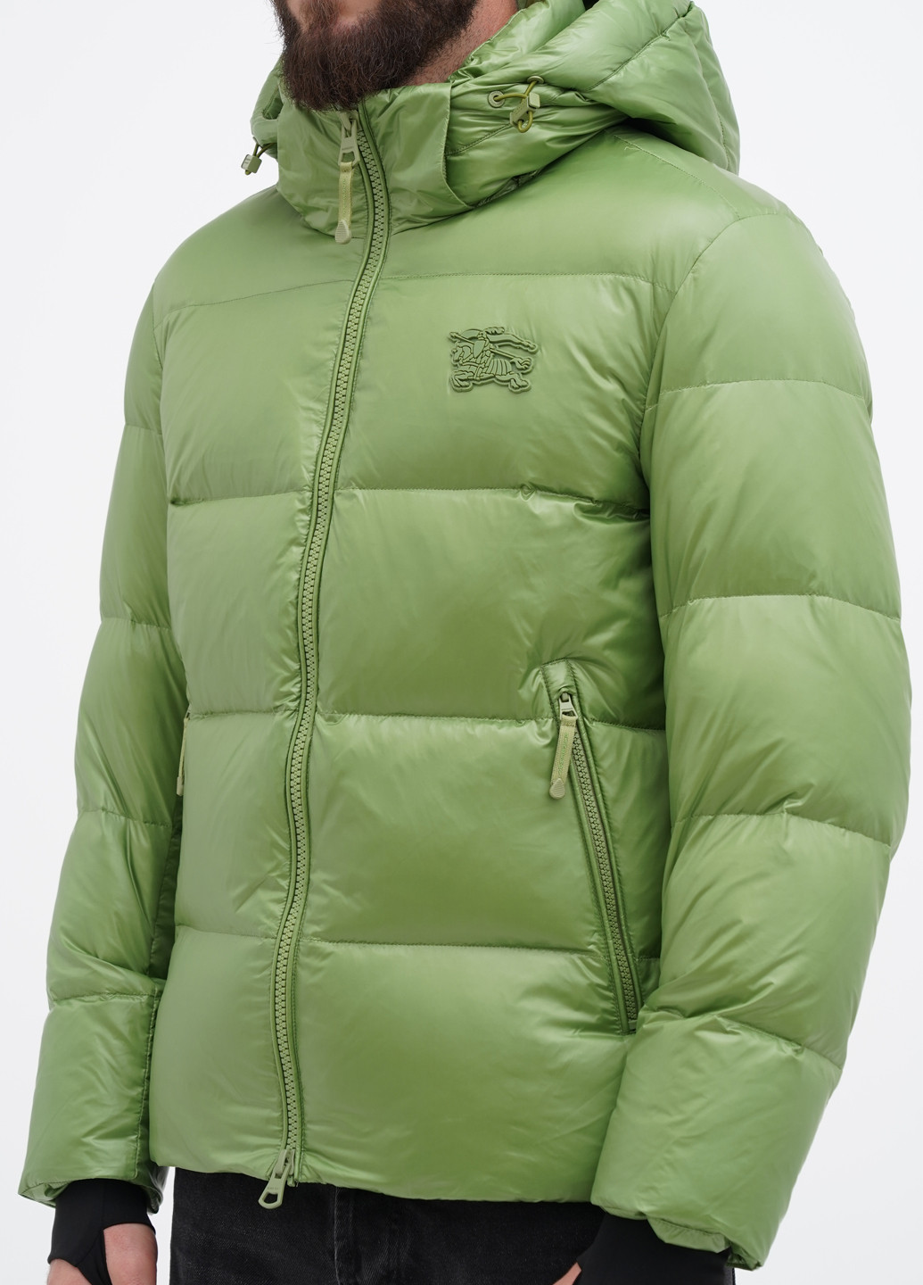 Зелений зимній Пуховик Burberry