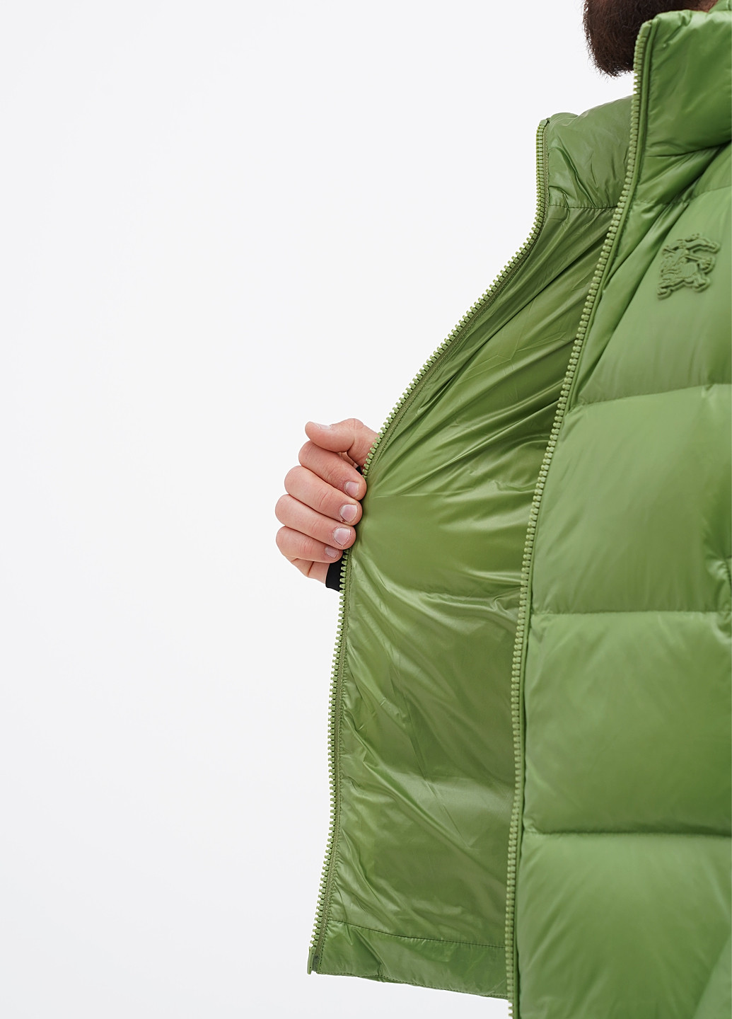 Зелений зимній Пуховик Burberry