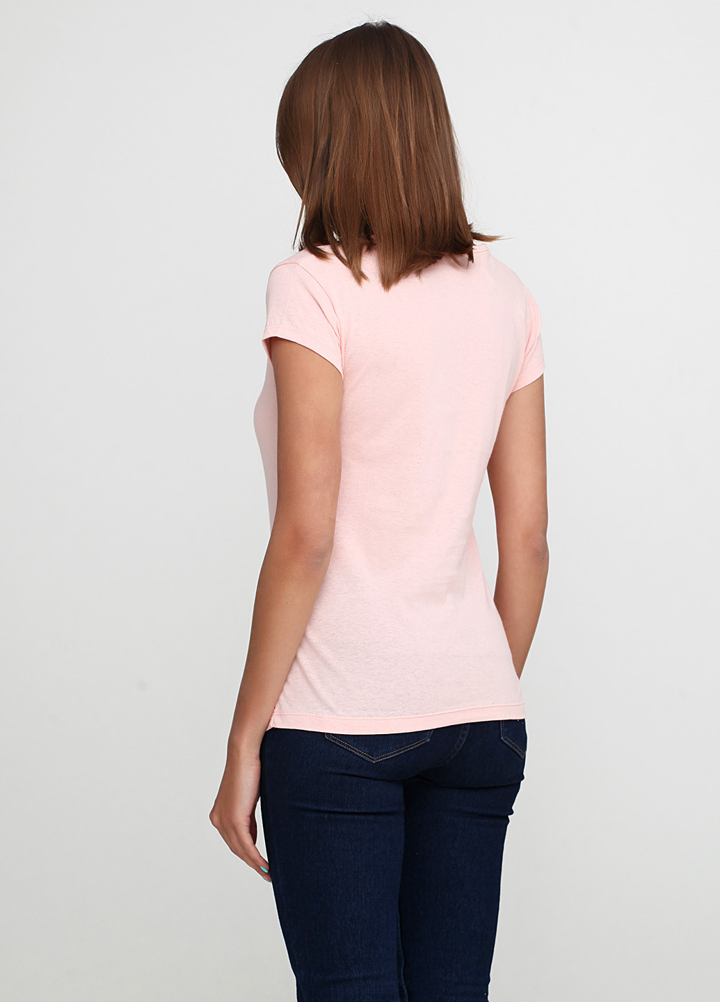 Светло-розовая летняя футболка OTTODIX