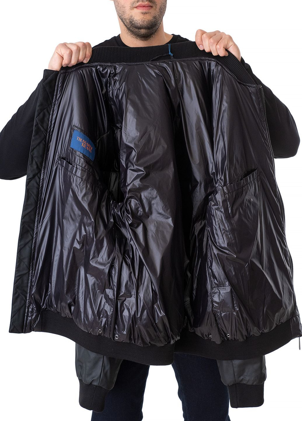 Чорна зимня куртка Trussardi Jeans