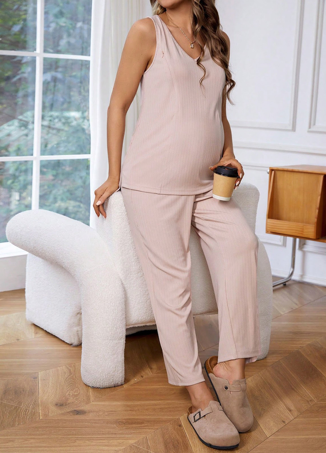 Костюм для вагітних та годуючих (майка, штани) SHEIN (329544611)