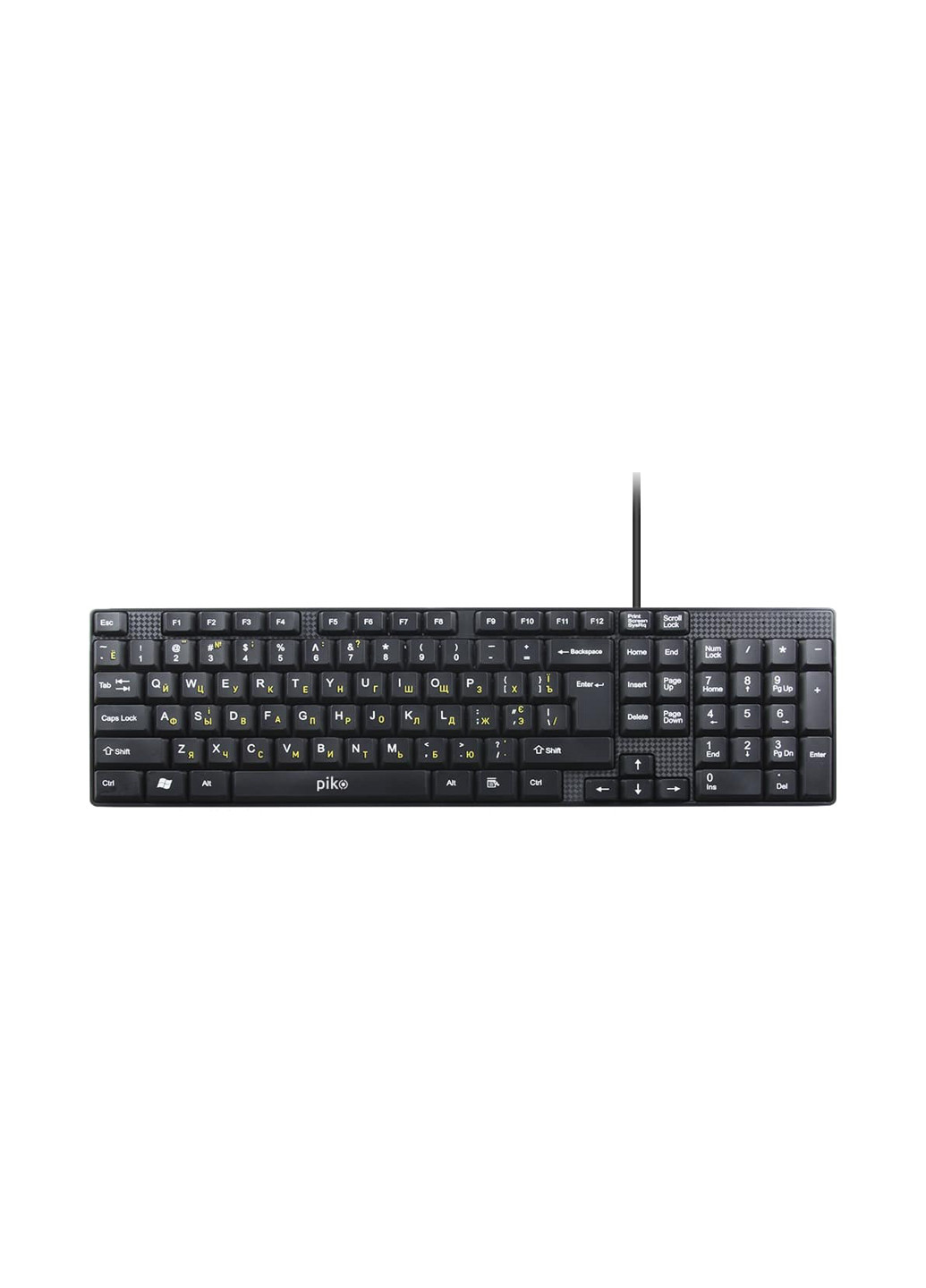 Клавиатура проводная Piko kb-005 (черная) (130510412)