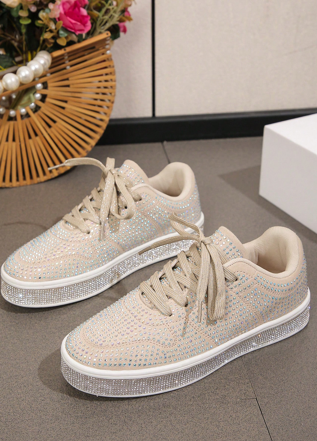 Кросівки SHEIN кремові демісезони (337992272)