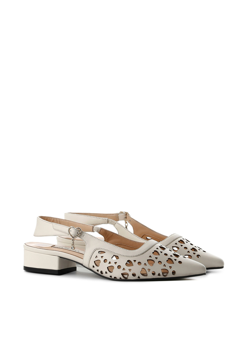 Le'BERDES Туфли слингбеки молочный з натуральная кожа, украина — лето (360795570)