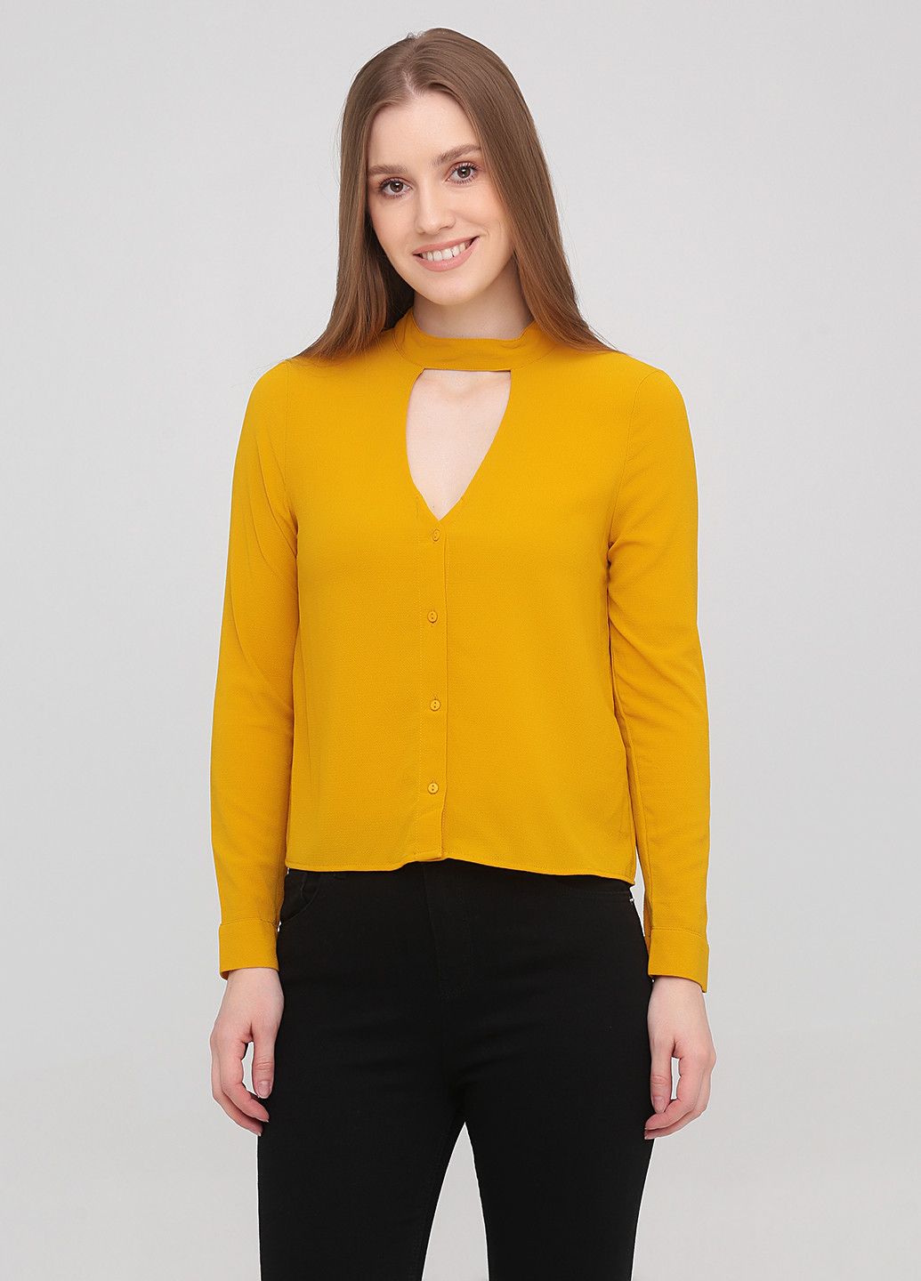 Желтая демисезонная блуза Jennyfer