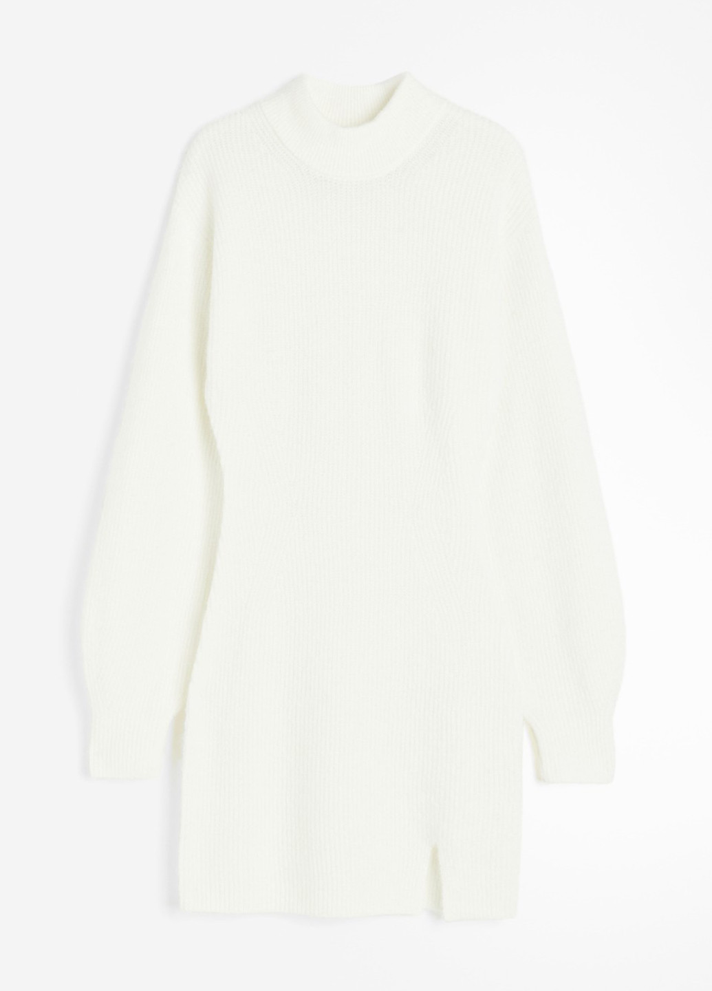 Білий кежуал сукня сукня светр H&M однотонна