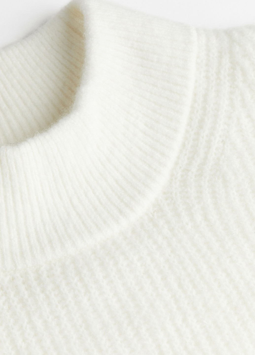 Білий кежуал сукня сукня светр H&M однотонна