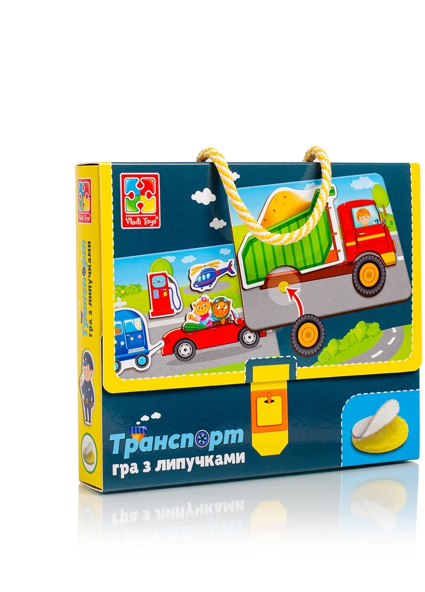 Гра з липучками "Транспорт" VT1302-28 (укр) Vladi toys (255391278)