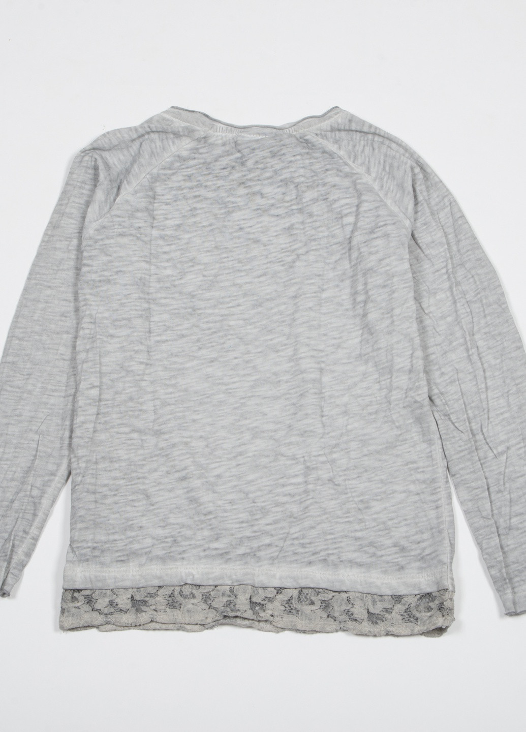 Серый демисезонный кэжуал лонгслив TOM DU меланж