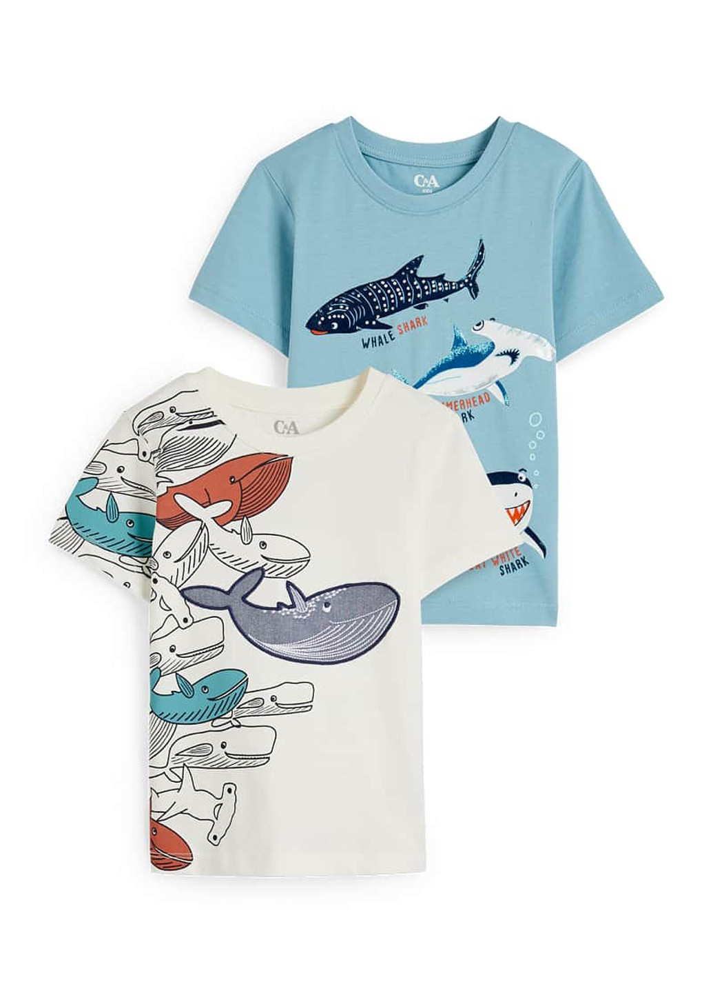 Комбінована літня футболка (2 шт.) C&A