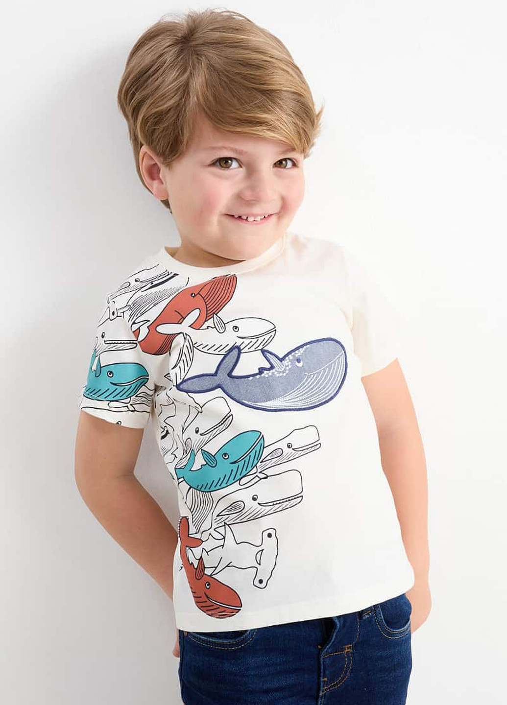 Комбінована літня футболка (2 шт.) C&A