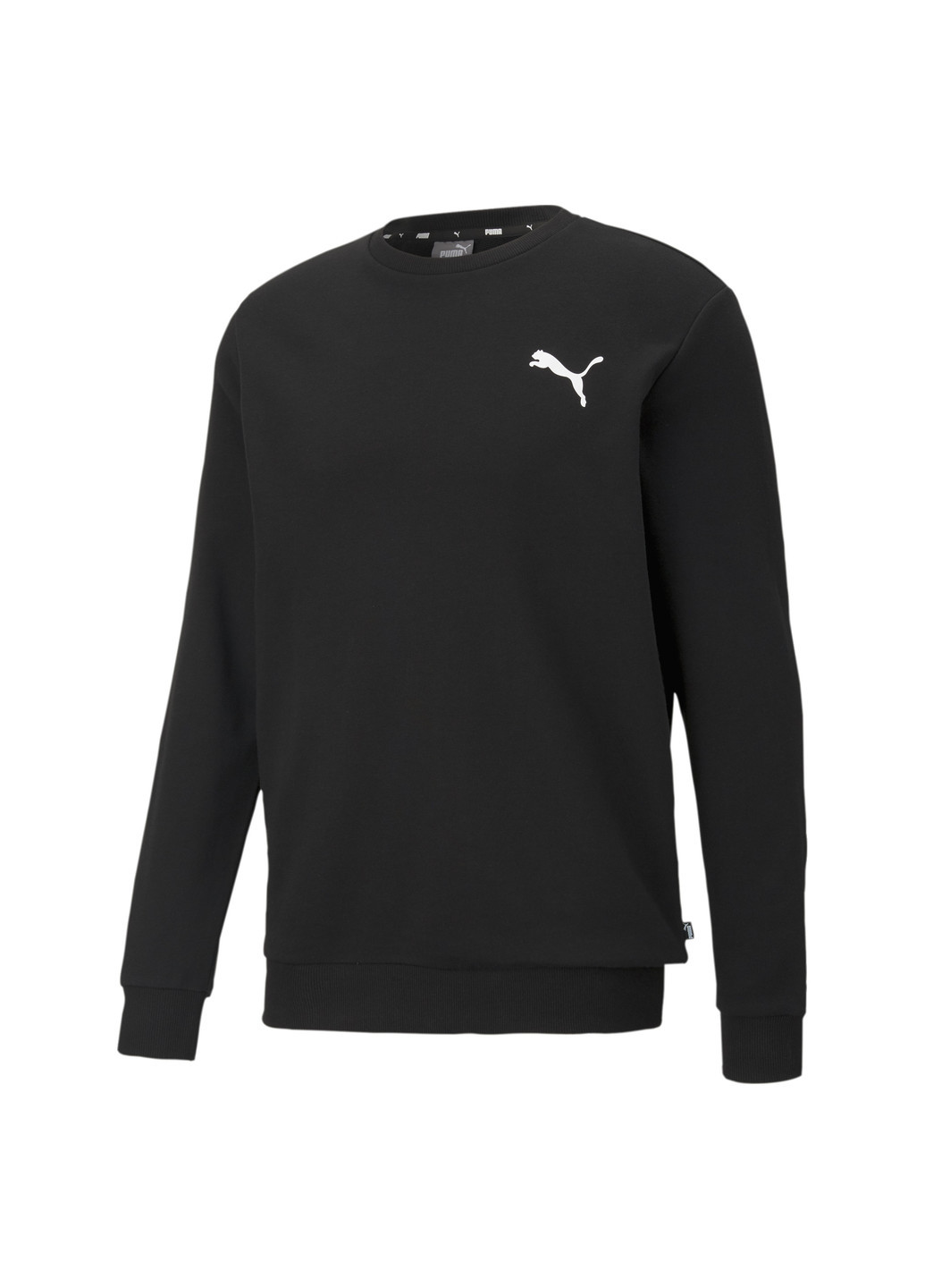 Свитшот Essentials Small Logo Men’s Sweatshirt Puma - крой однотонный черный спортивный полиэстер, хлопок, эластан - (219725403)