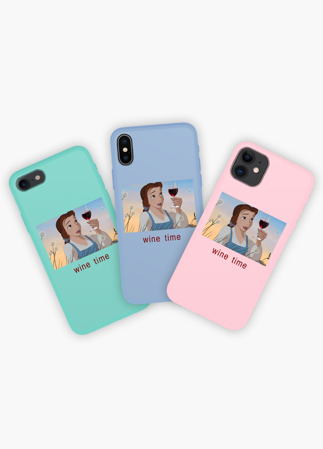 Чохол силіконовий Apple Iphone Xs Max Белль з вином Дісней (Disney Belle) Білий (8226-1429) MobiPrint (219487507)