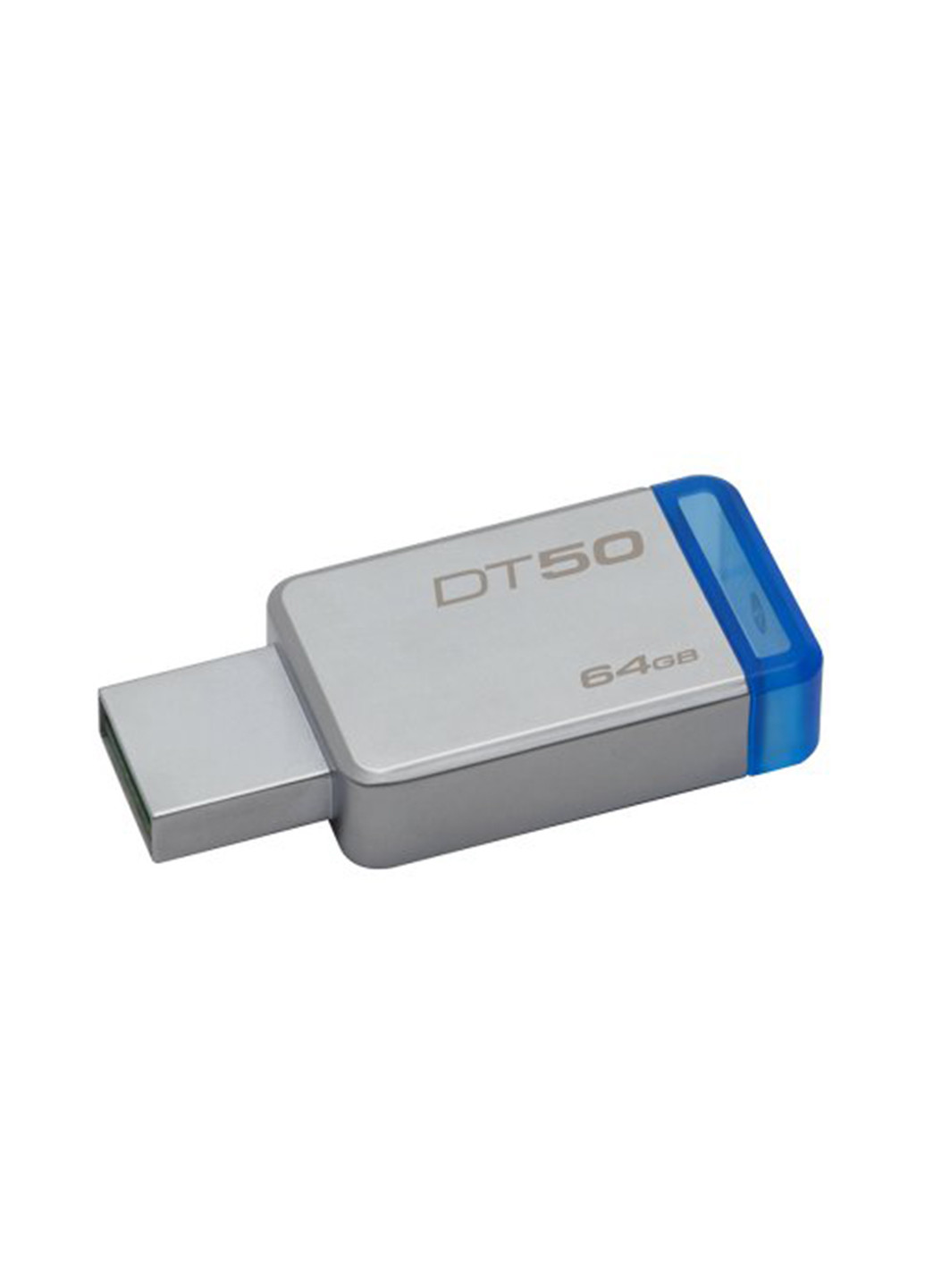 Флеш память USB DataTraveler 50 64GB Blue (DT50/64GB) Kingston флеш память usb kingston datatraveler 50 64gb blue (dt50/64gb) (139256221)