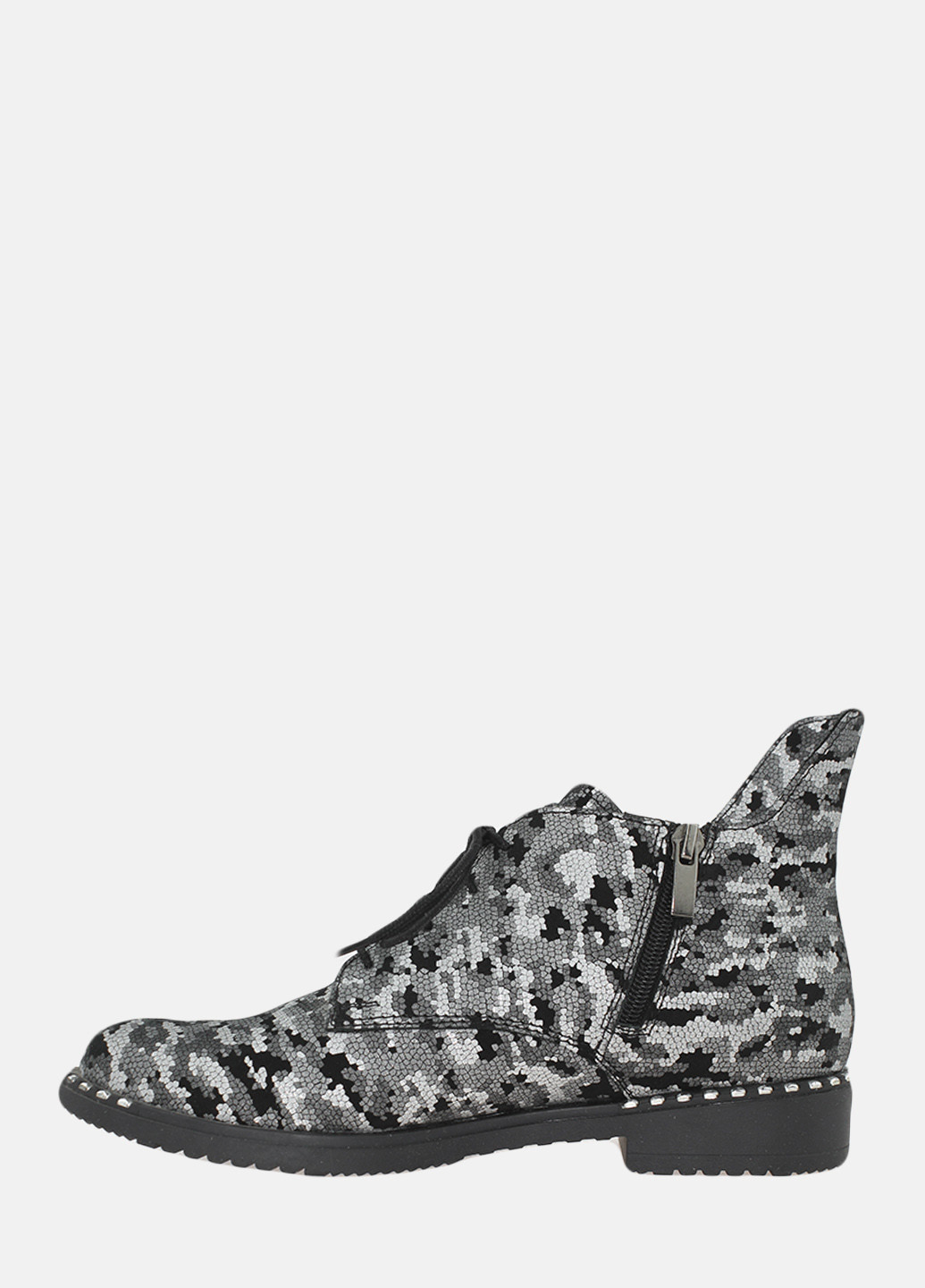 Осенние ботинки re0654 серый Emilio из натуральной замши