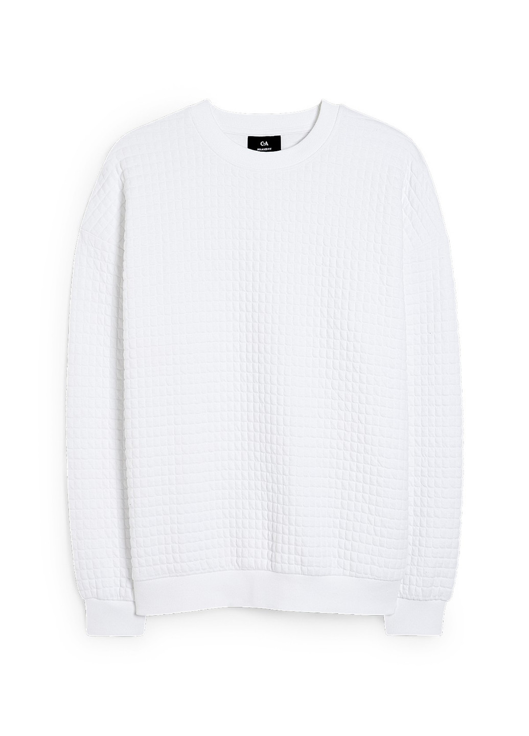 Білий світшот C&A однотонний без декору (313588614)