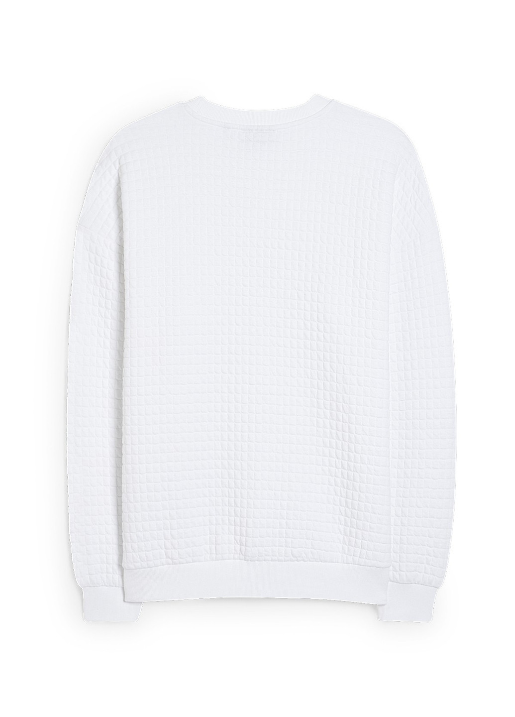 Білий світшот C&A однотонний без декору (313588614)