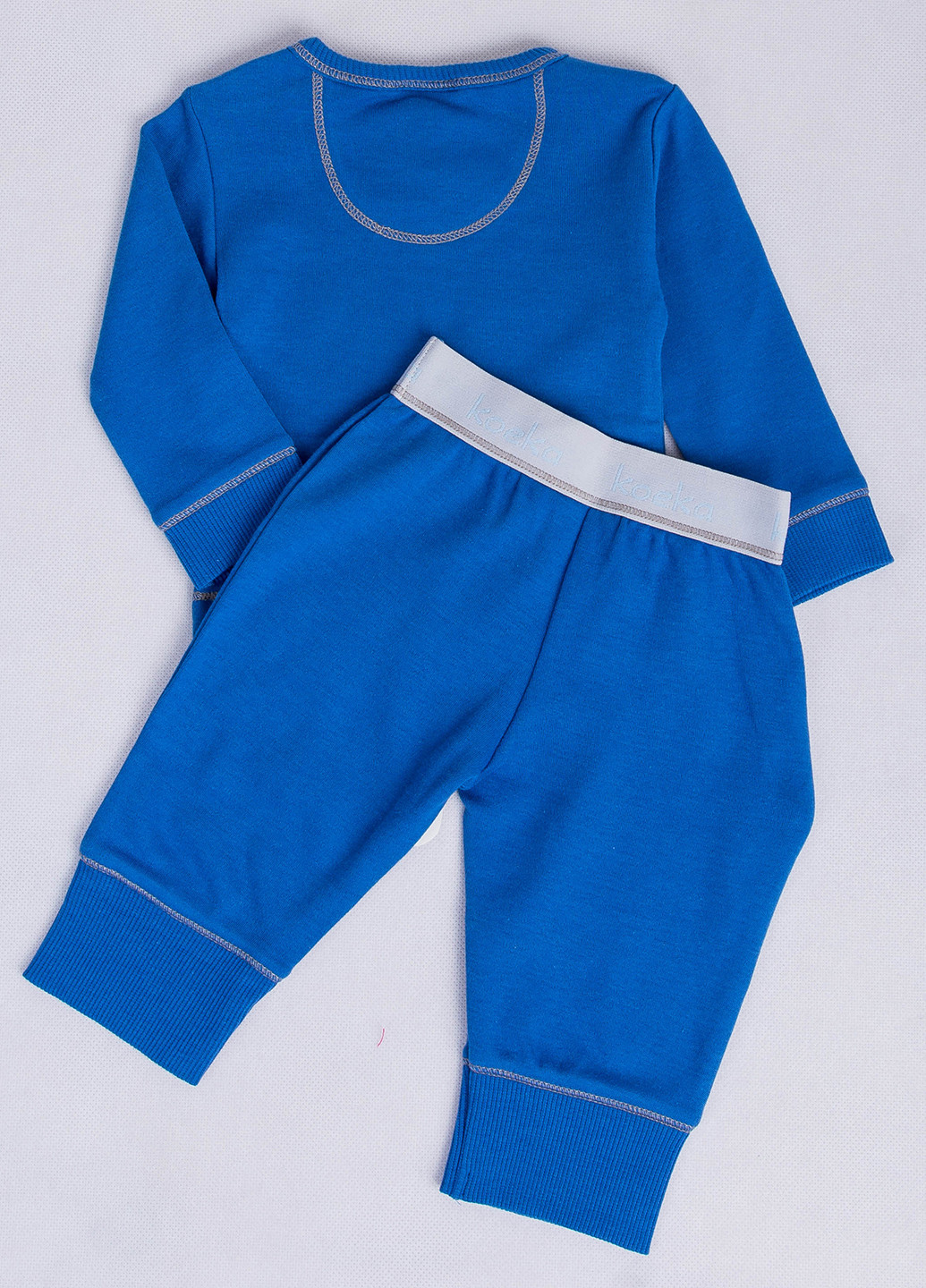 Синий демисезонный костюм (лонгслив, брюки) брючный Koeka