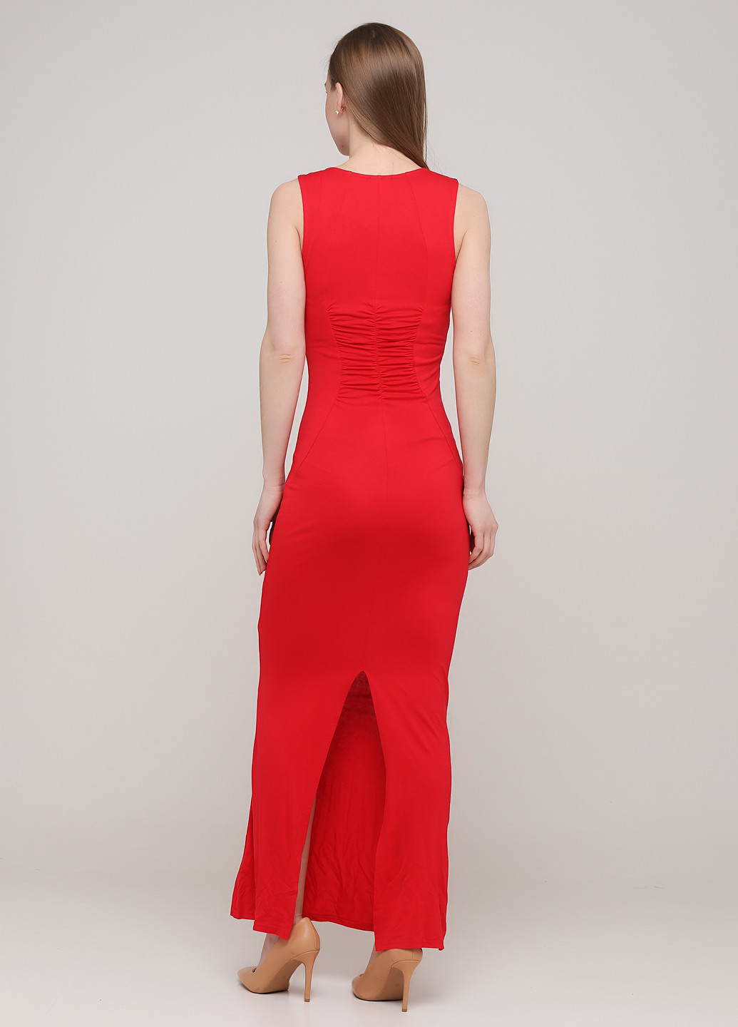 Красное кэжуал платье футляр Venus однотонное