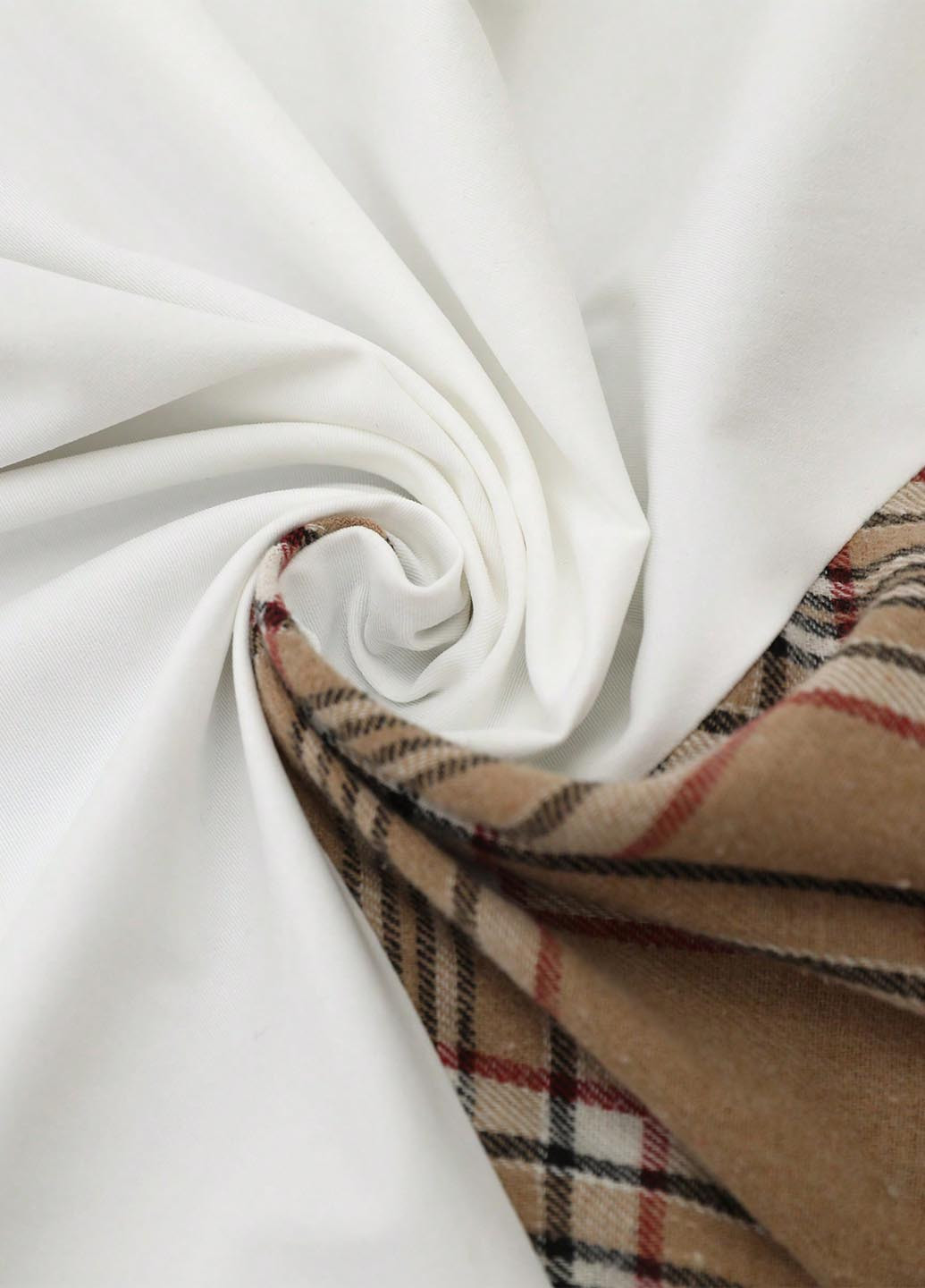 Білий демісезонне Пальто однобортне SHEIN