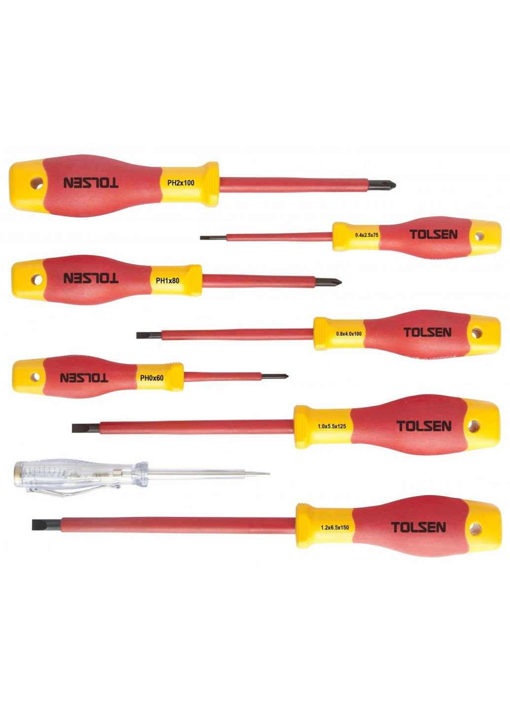 Набор инструментов Premium отверток диэлектрических VDE 8 предм. (V32408) Tolsen (252409680)