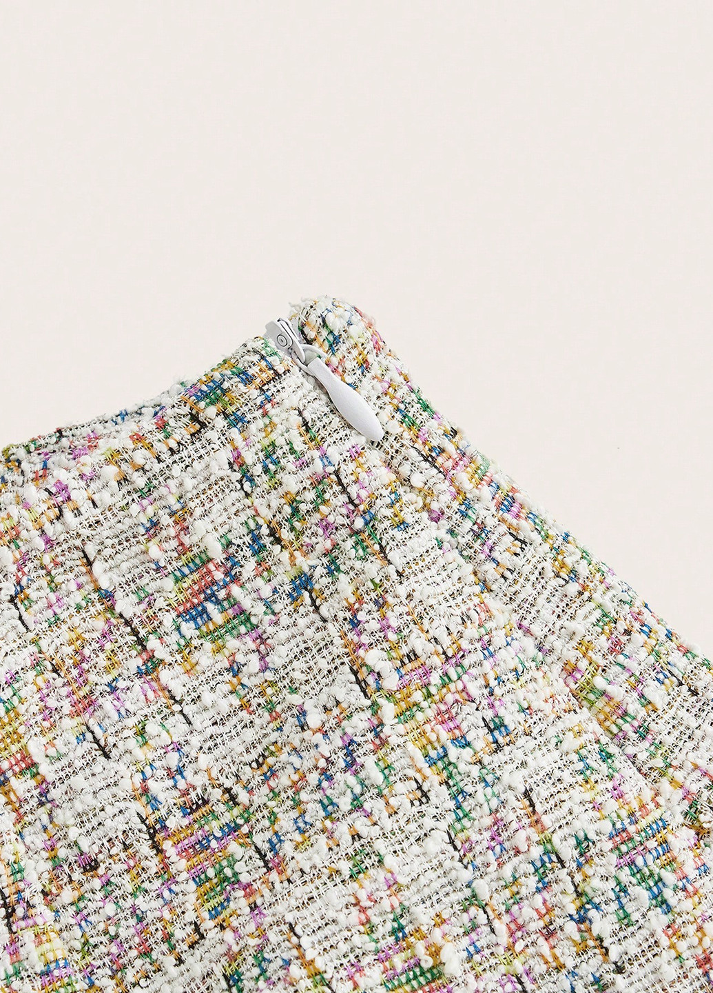 Разноцветная кэжуал с геометрическим узором юбка SHEIN а-силуэта (трапеция)