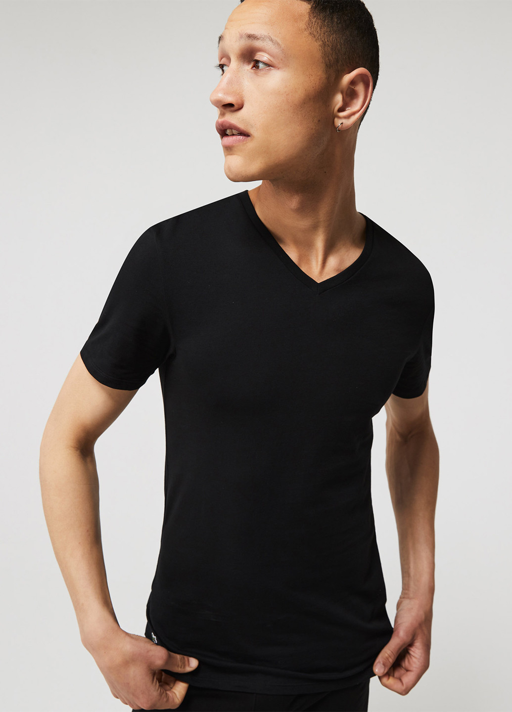 Черная футболка (3 шт.) Lacoste