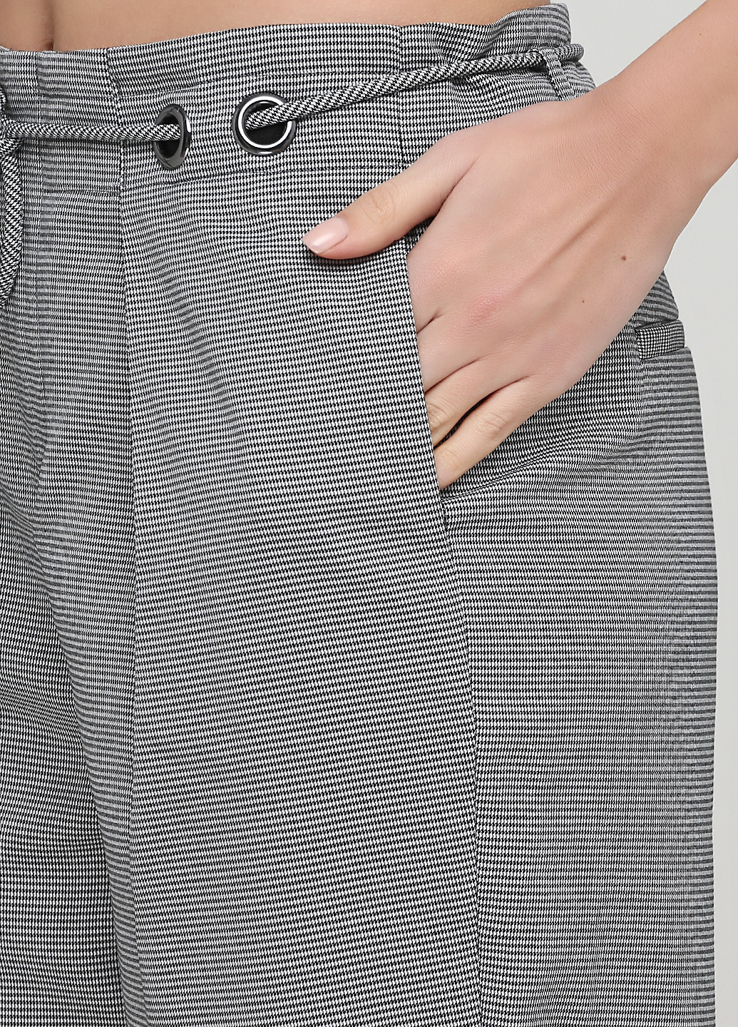 Серые кэжуал демисезонные прямые брюки Only