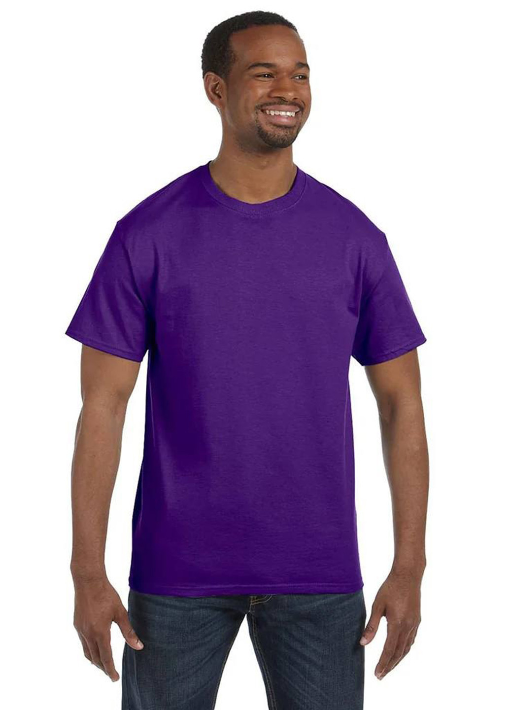Фиолетовая футболка Gildan