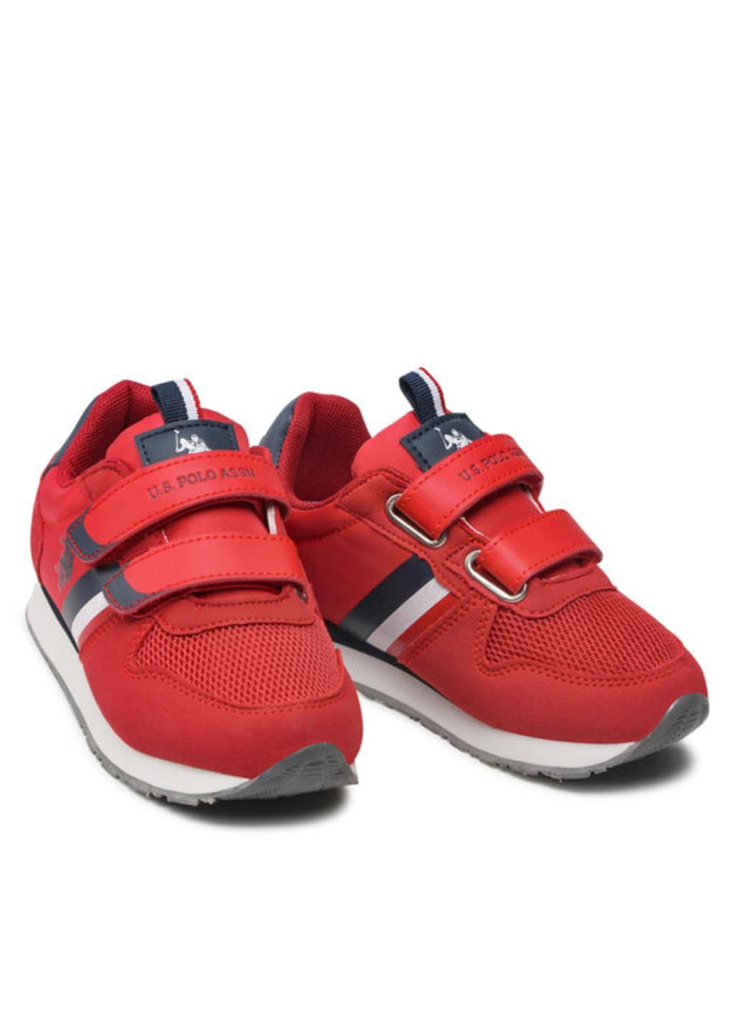 Красные демисезонные кроссовки polo u.s. поло assn. nobil red nobik006-red001 Ralph Lauren U.S. Polo Assn. Nobil Red