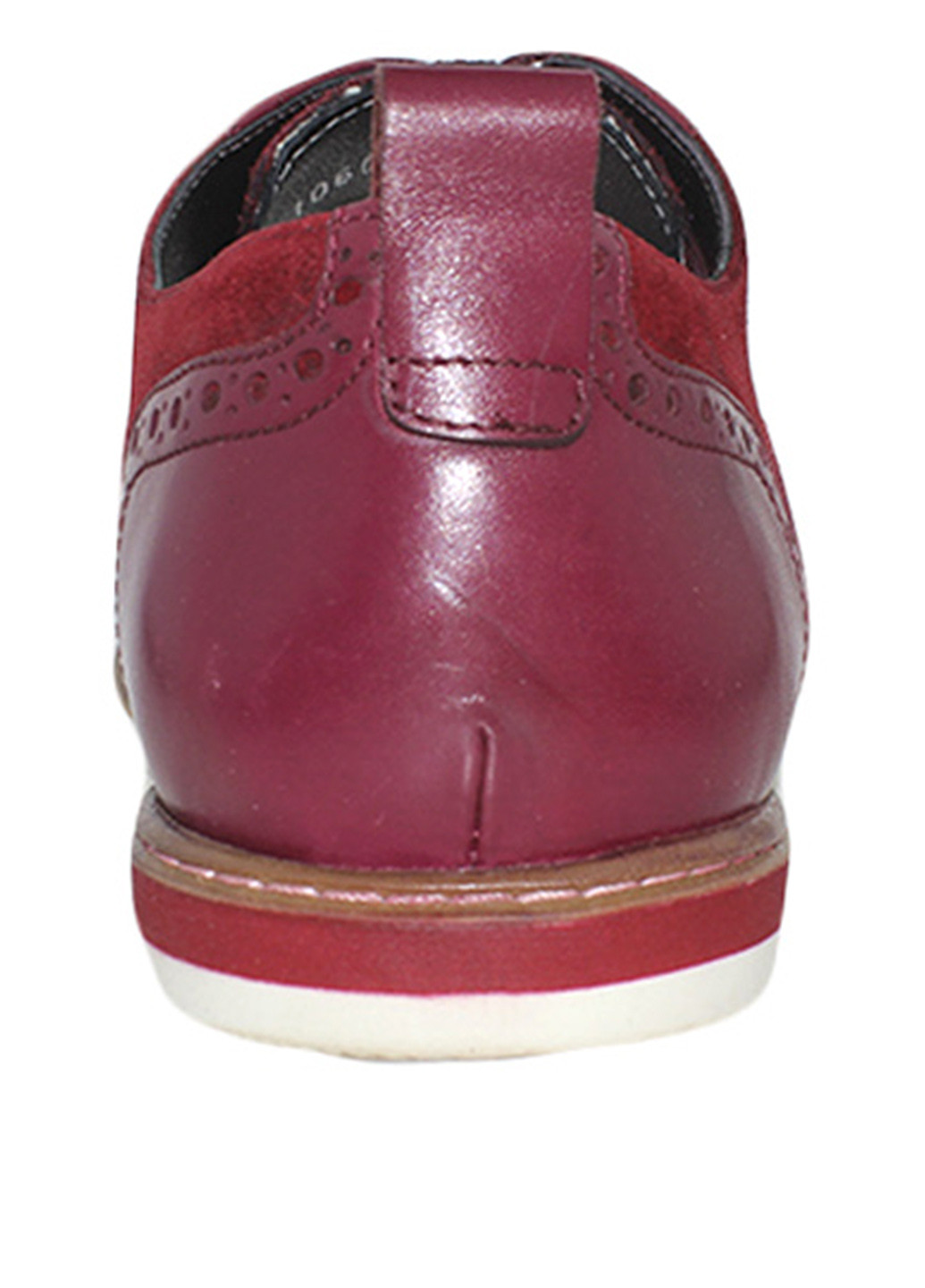 Красные классические туфли Luciano Bellini на шнурках