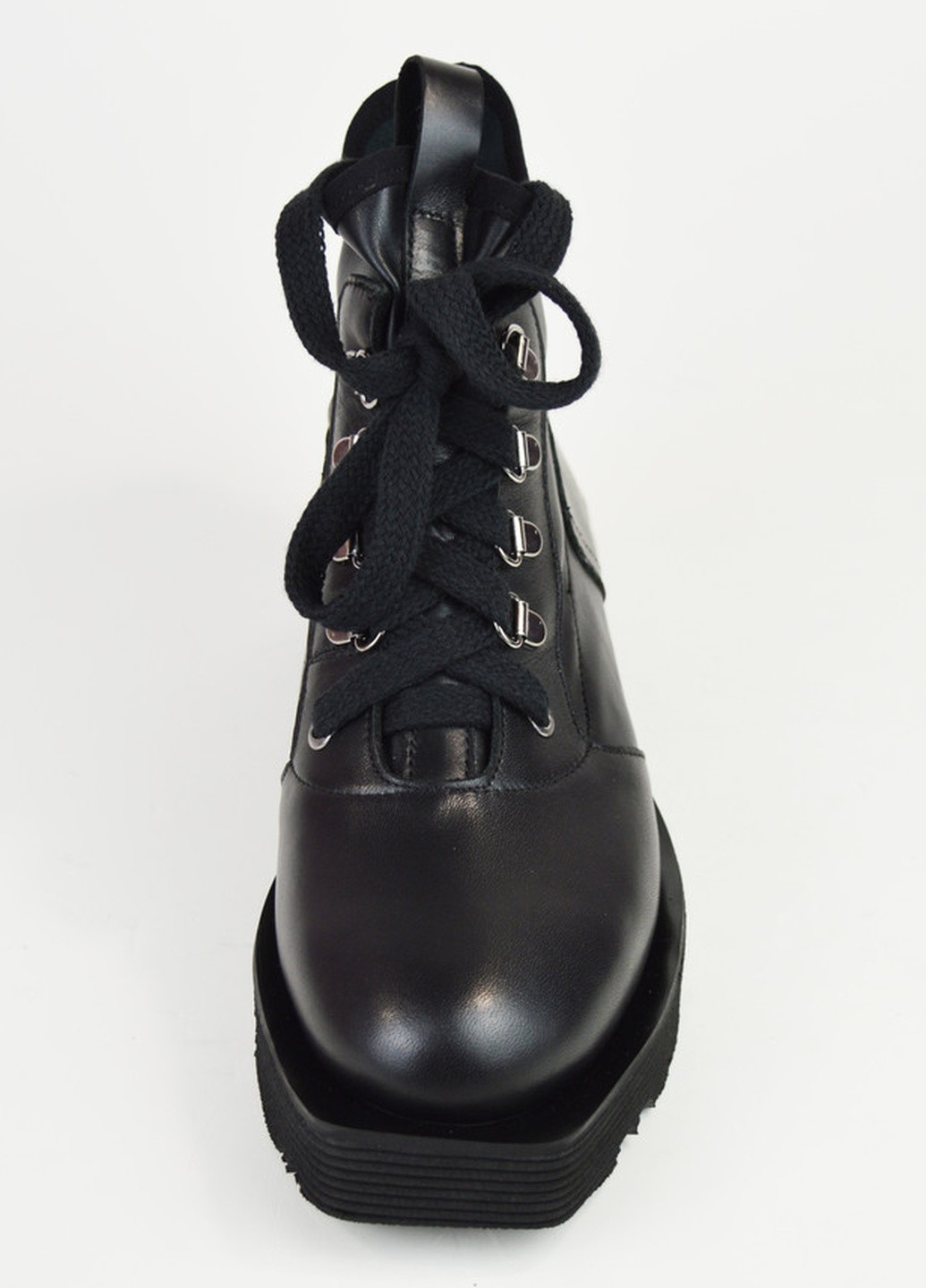 Осенние ботинки кожаные черные Lottini