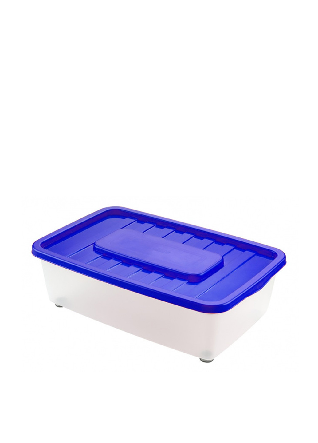 Ящик для хранения 25л с колёсиками с крышкой пластиковый 56x37x18 см Heidrun бесцветное