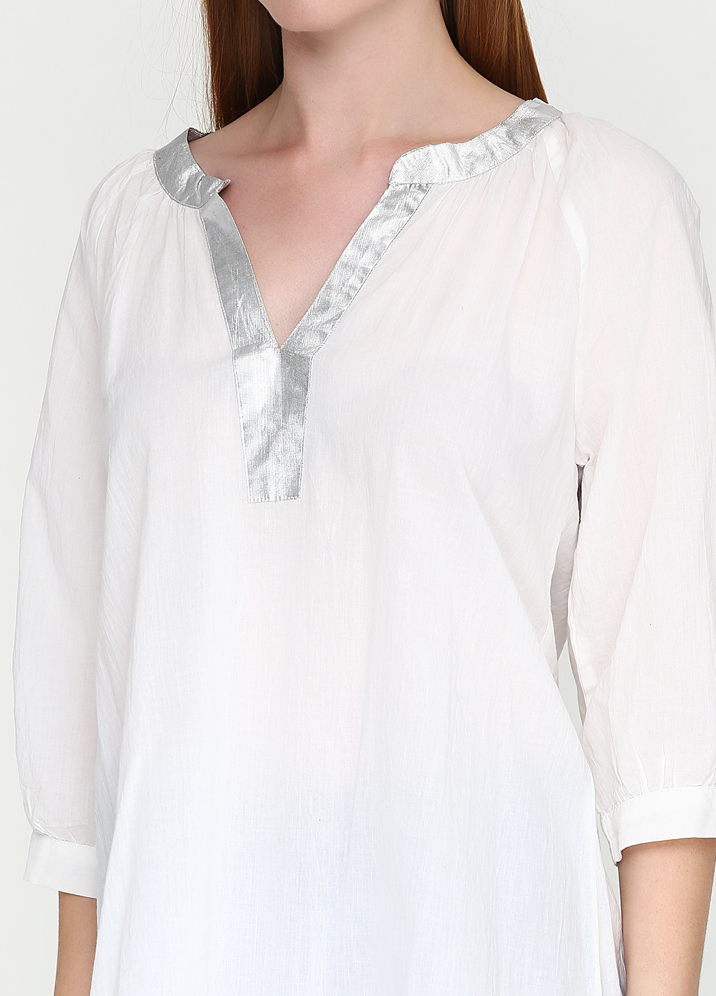 Молочная летняя блуза David