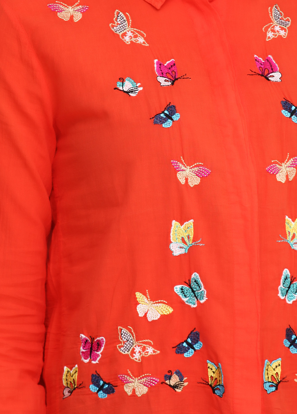 Оранжевая кэжуал рубашка с рисунком Ayn