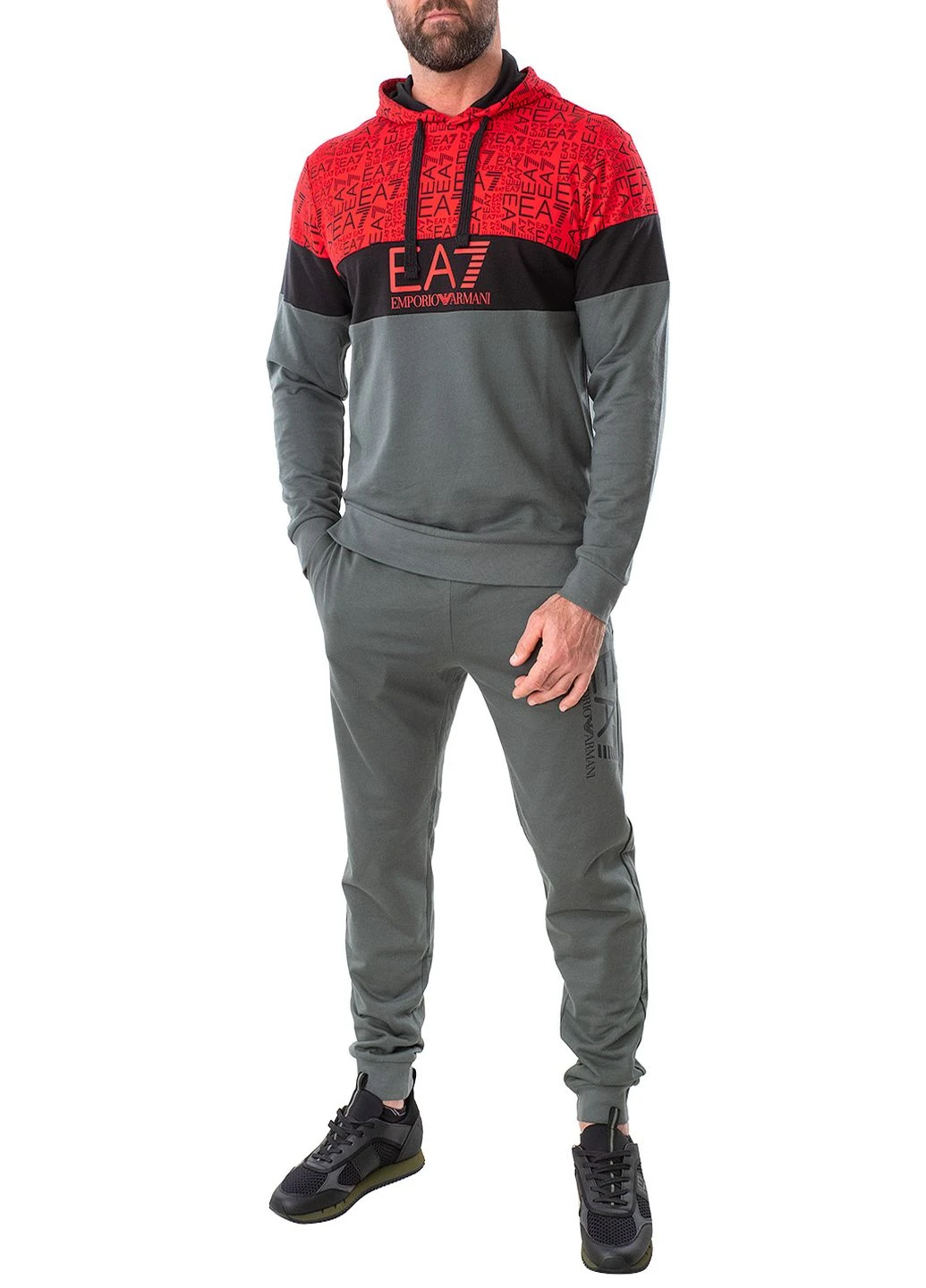 Хаки демисезонные брюки ARMANI EA7
