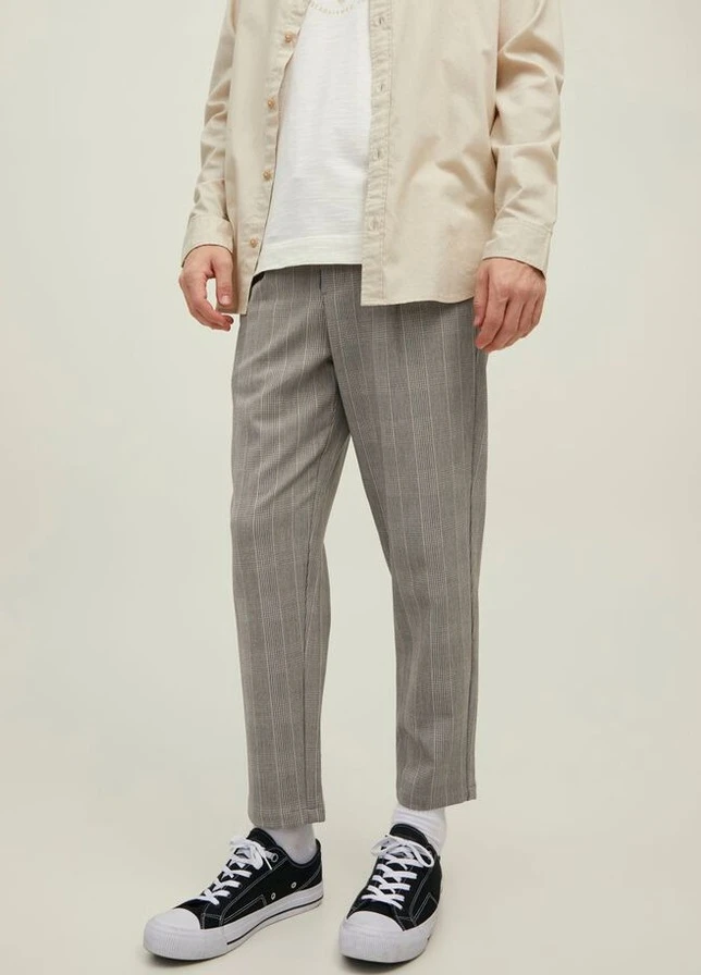 Бежевые кэжуал брюки JACK&JONES