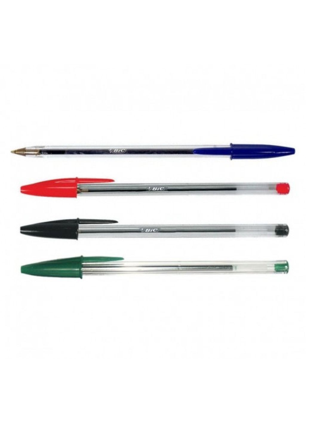 Ручки кулькові Cristal 4шт різнокольорові Bic (248072141)
