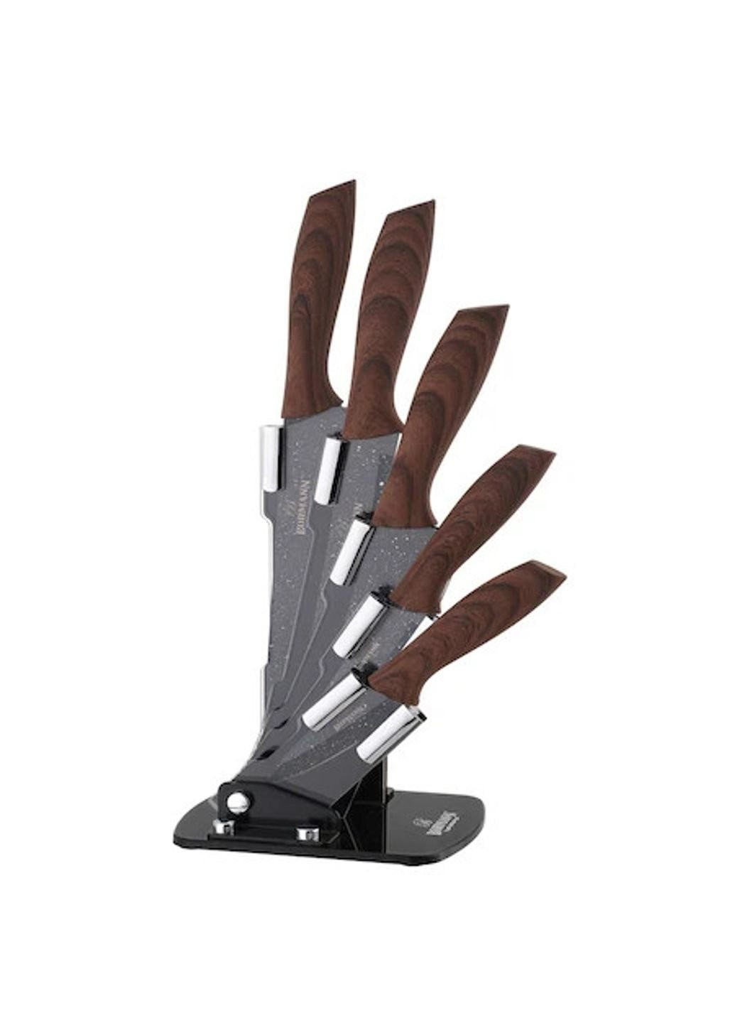 Набор ножей BH-5257 6 предметов коричневый Bohmann комбинированные,