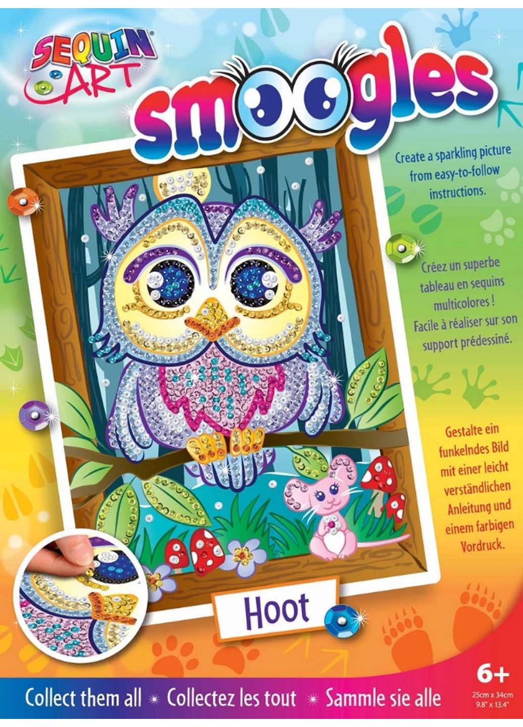 Набір для творчості Smoogles Сова Sequin Art (253273994)