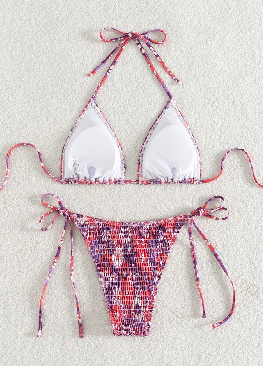 Комбінований літній купальник (ліф, трусики) бікіні SHEIN