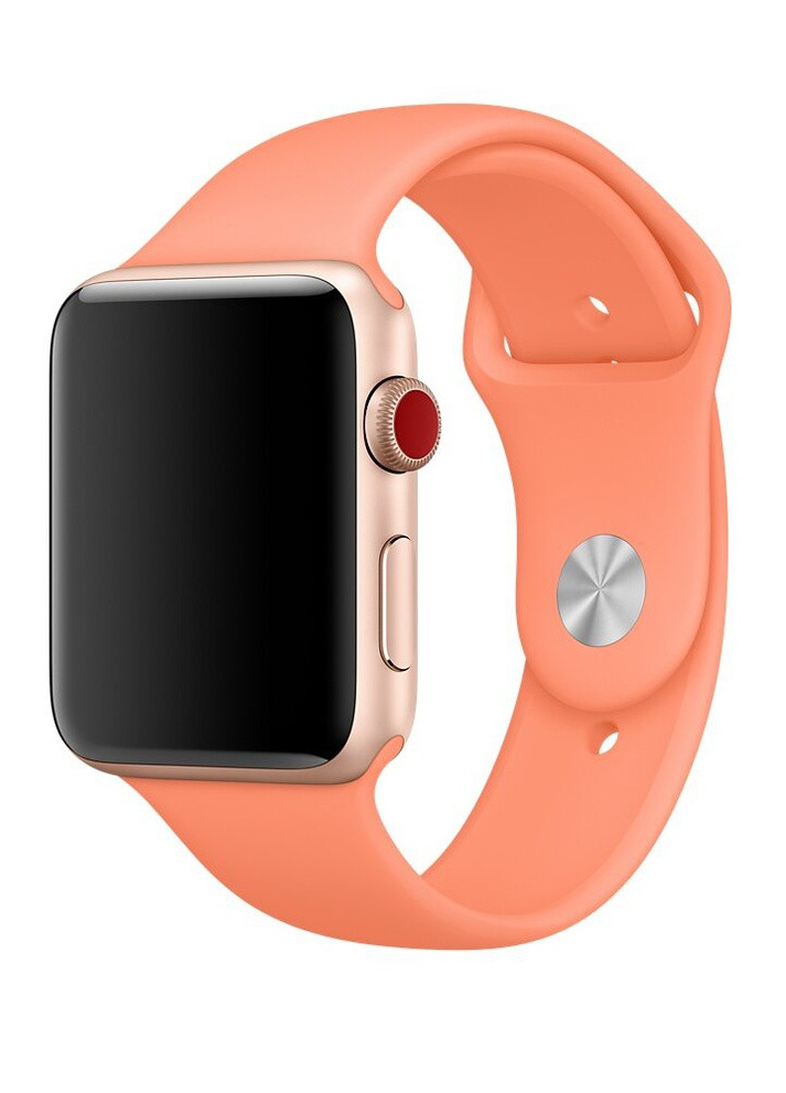 Ремінець Sport Band для Apple Watch 38 / 40mm силіконовий помаранчевий спортивний Series 5 4 3 2 1 Nectraine ARM (222374699)