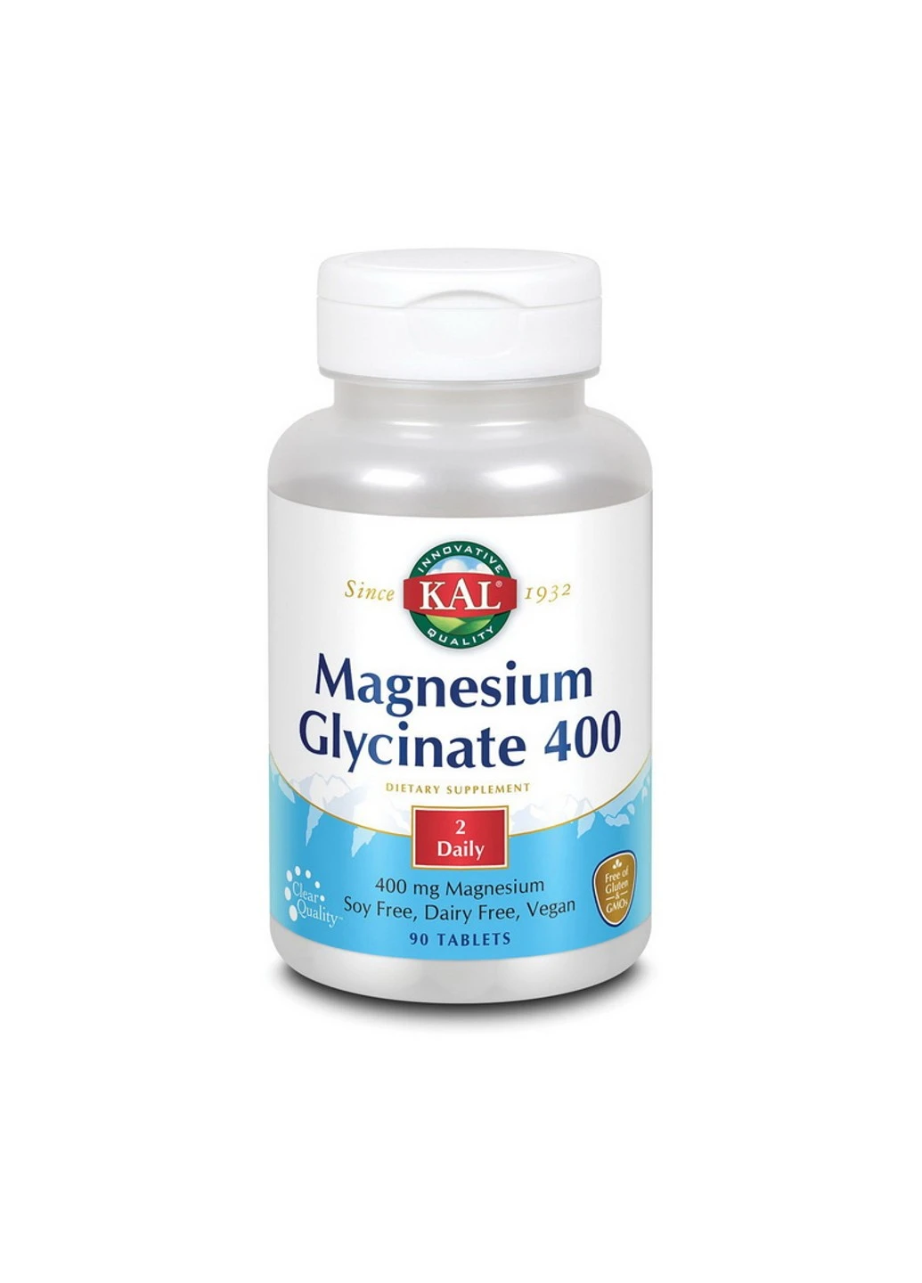 Магній Magnesium Glucinate 400 mg 90 таблеток KAL (255410374)