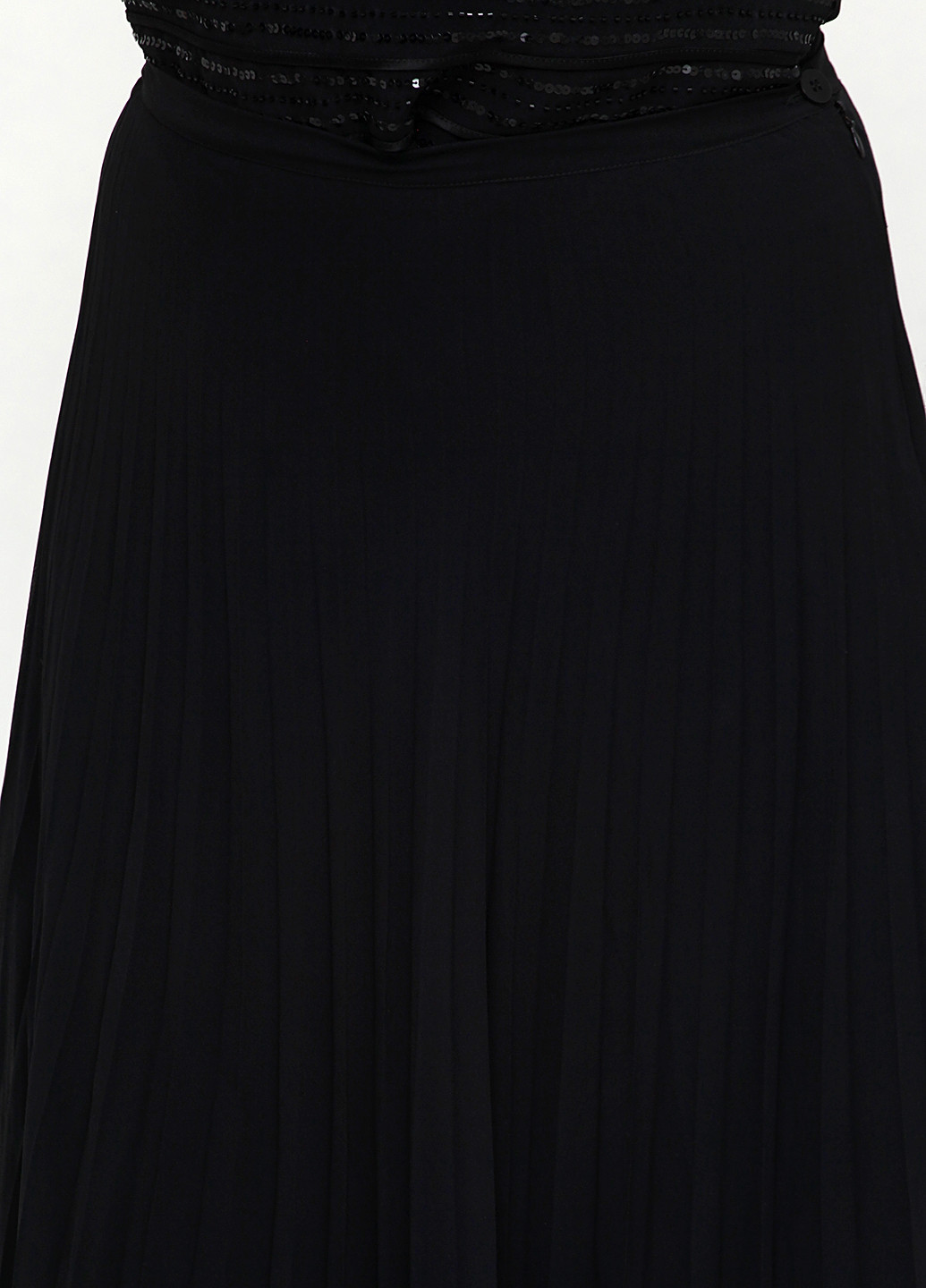Черная кэжуал однотонная юбка Mody плиссе