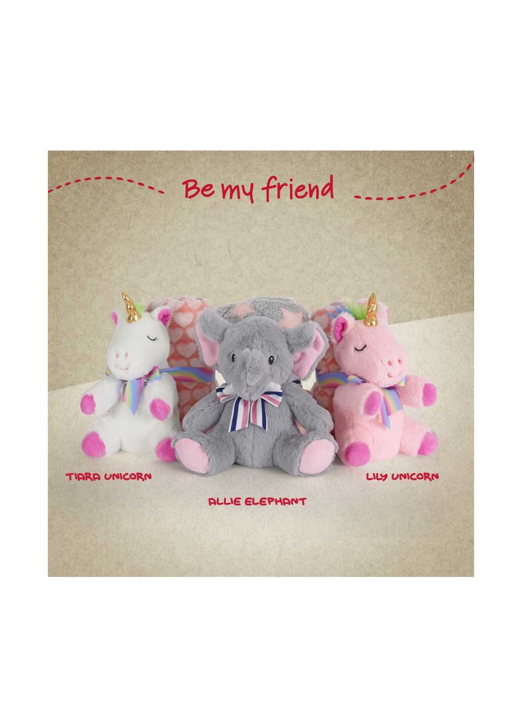 Плед з м'якою іграшкою, 120x80 см Perletti (363640832)