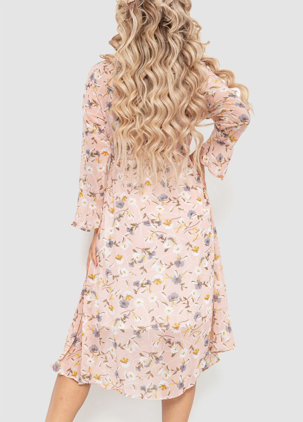 Пудровое кэжуал платье Ager с цветочным принтом