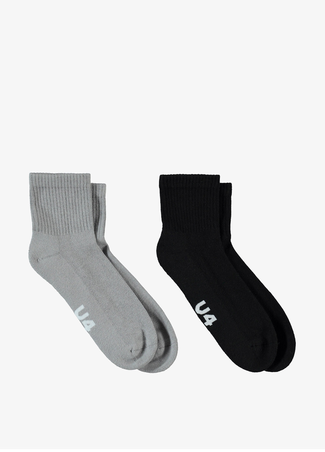 Комбинированные носки (2 пары) UNITED4 надписи (329059714)