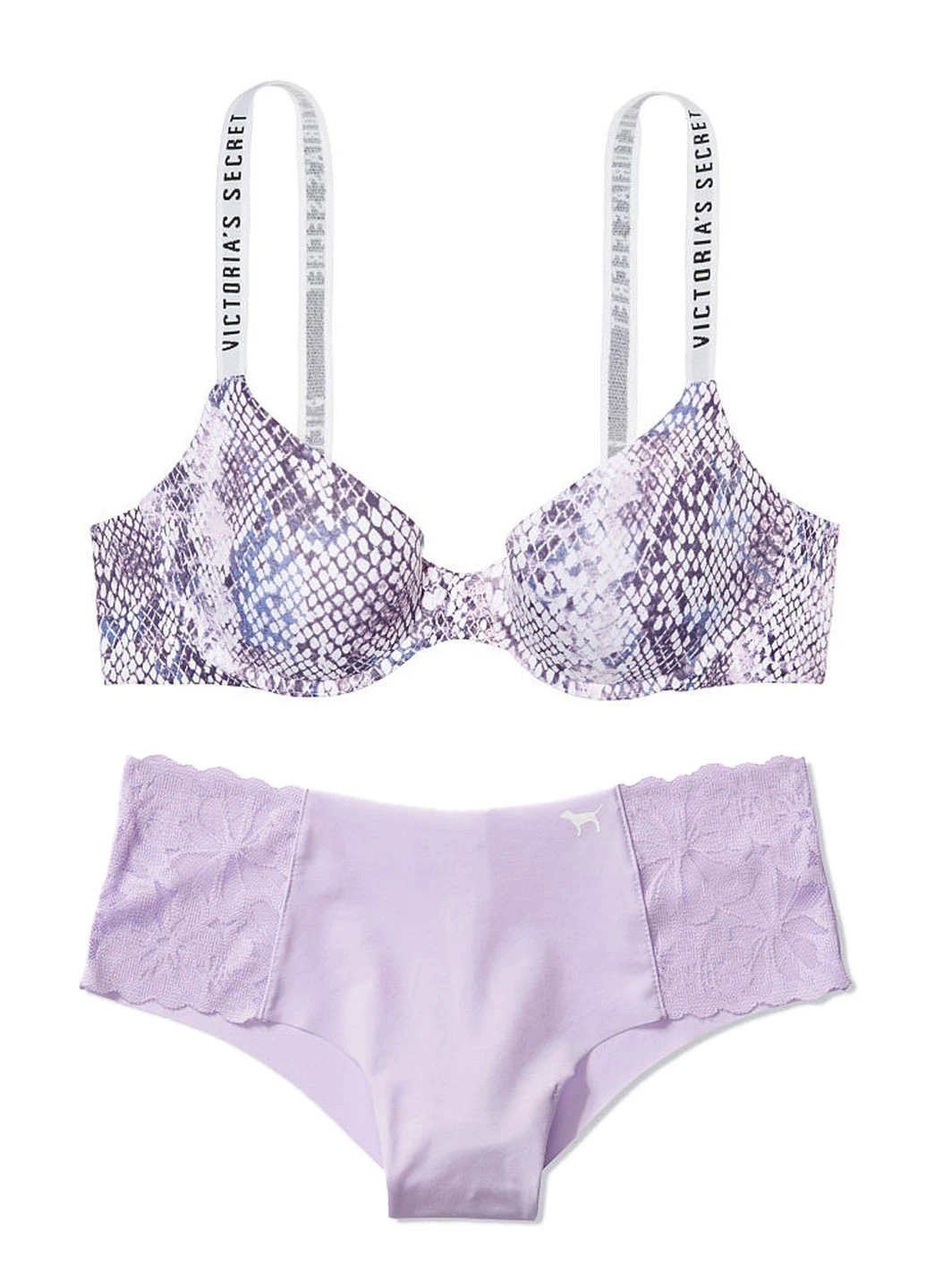 Сиреневый демисезонный комплект (бюстгальтер, трусы) Victoria's Secret